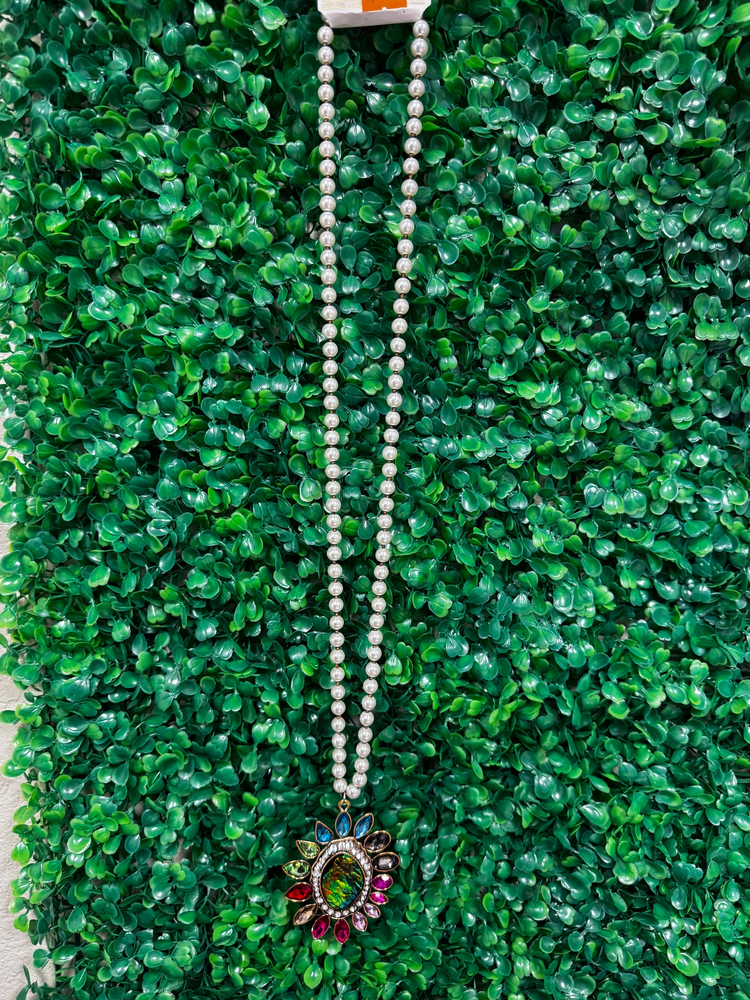 RAINBOW GEM PEARL NECKLACE