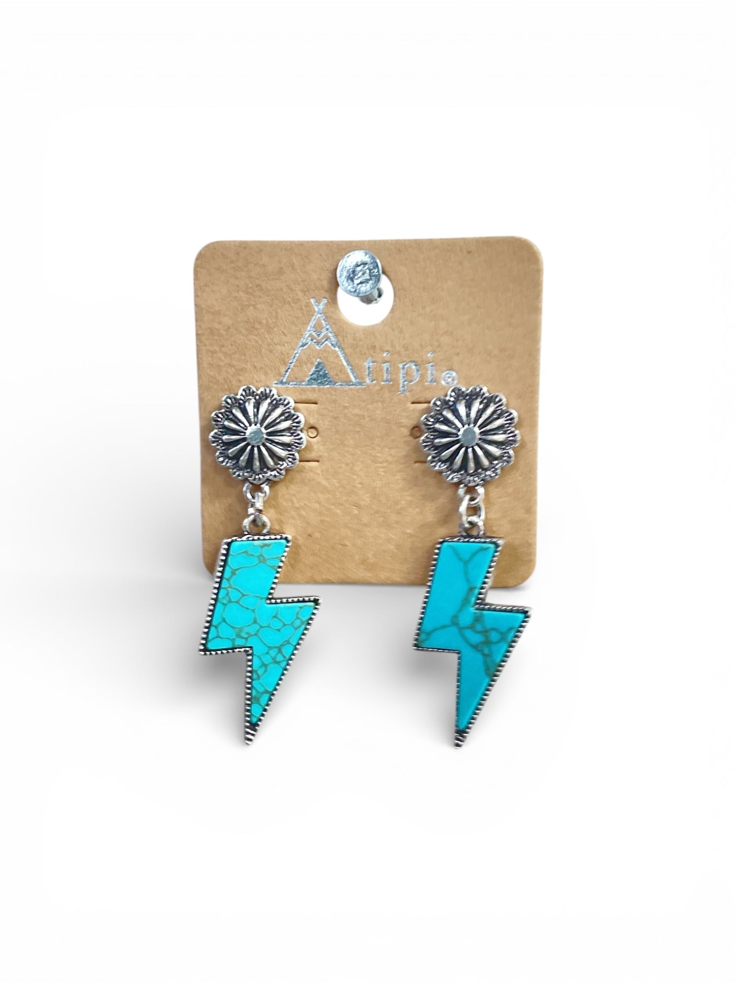 TURQUOISE BOLT EARRINGS