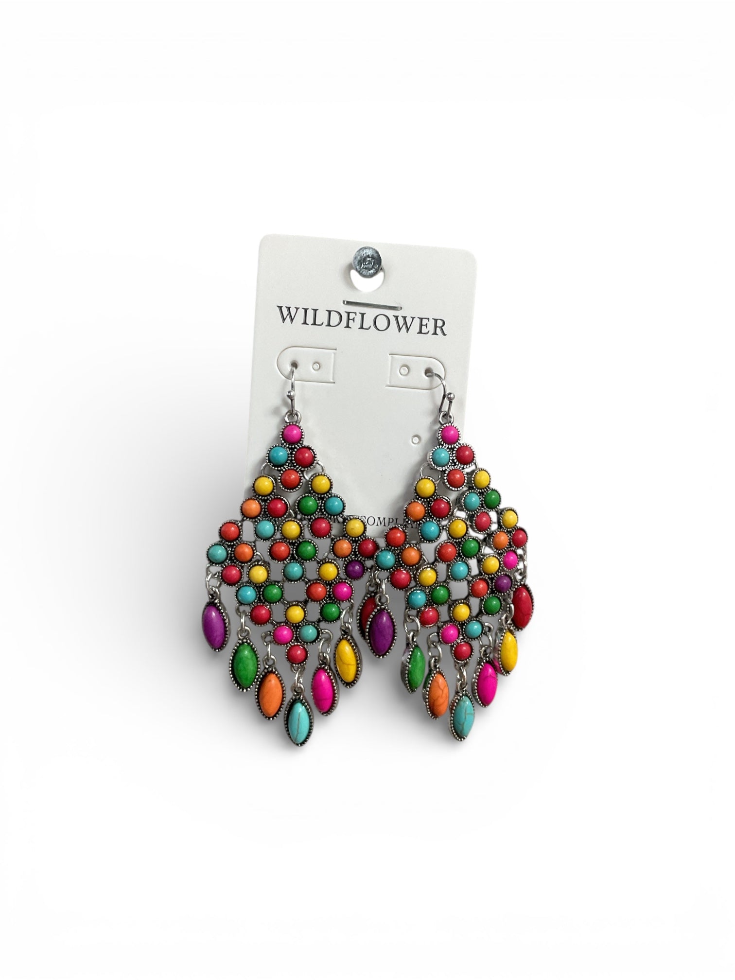 MULTI-COLOR FALLING EARRINGS