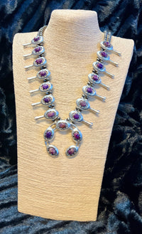 CHEEKYS SPINE AND SQUASH NAVAJO BEAD NECKLACE