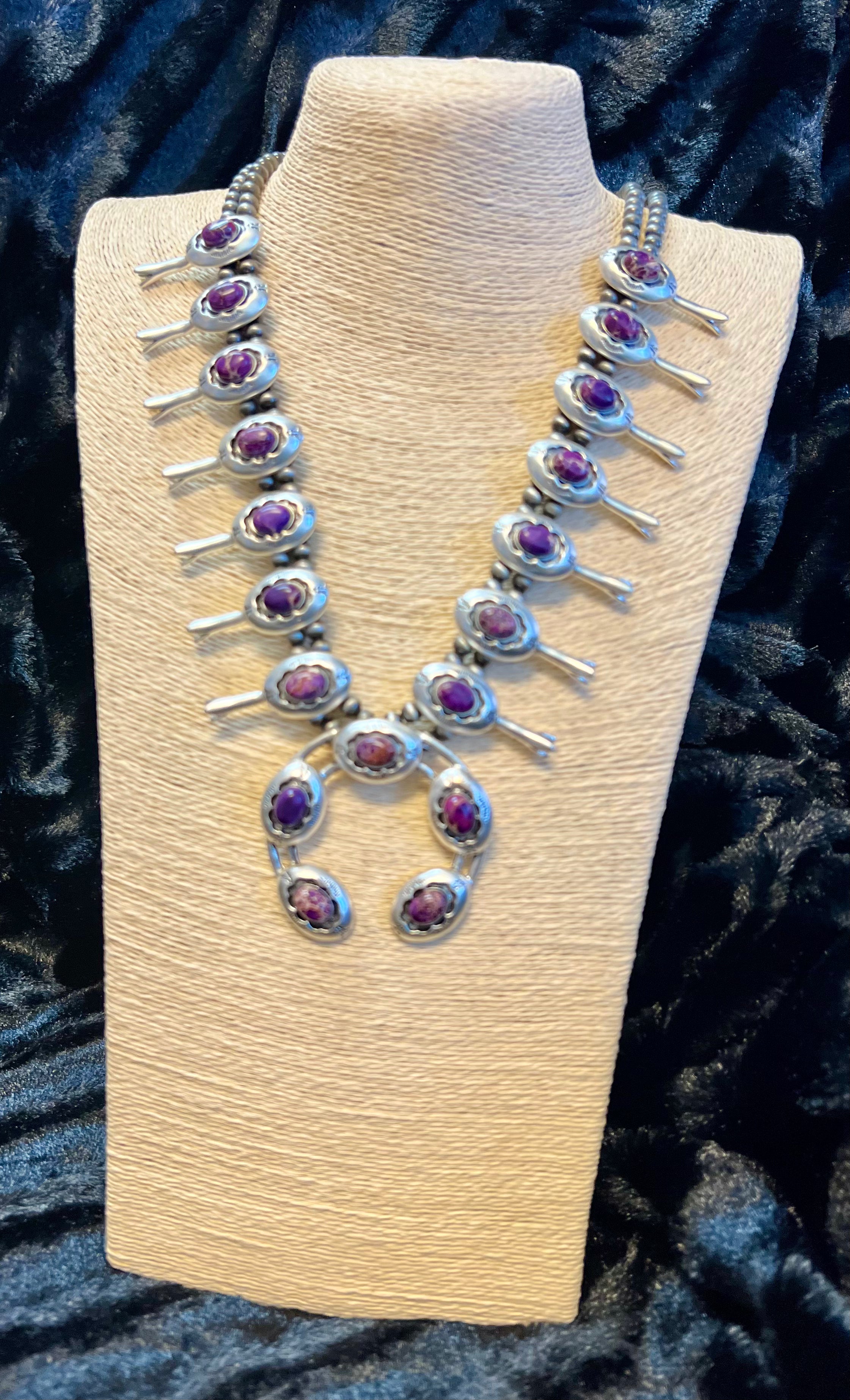 CHEEKYS SPINE AND SQUASH NAVAJO BEAD NECKLACE