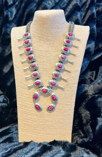 CHEEKYS SPINE AND SQUASH NAVAJO BEAD NECKLACE