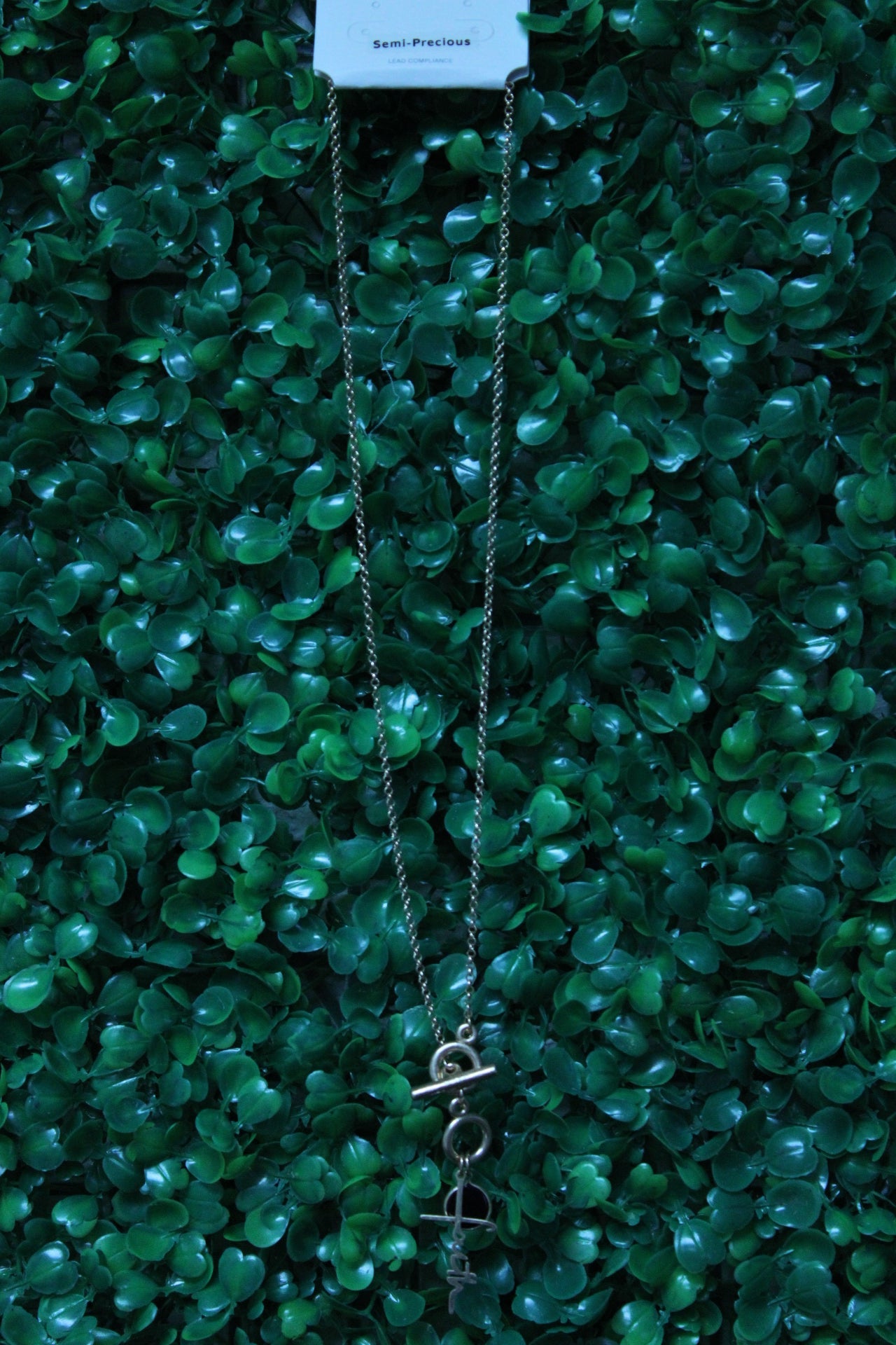 SEMI-PRESIOUS GOLD CHAIN FAITH NECKLACE