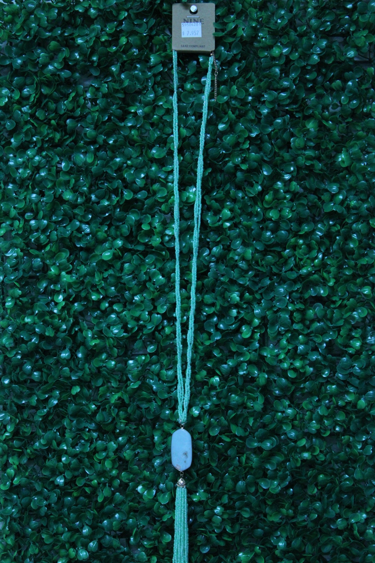 TURQUOISE ROCK BEADED NECKLACE