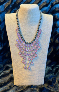 HIPPIE BRAND NAVAJO BEAD CASCADE NECKLACE