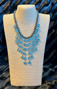 HIPPIE BRAND NAVAJO BEAD CASCADE NECKLACE
