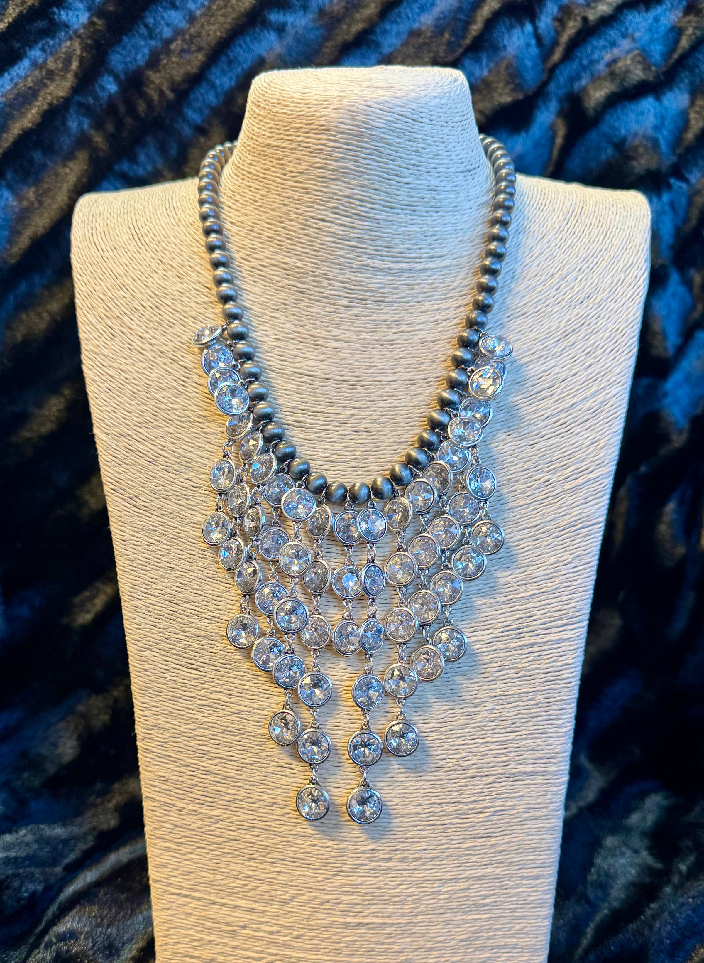HIPPIE BRAND NAVAJO BEAD CASCADE NECKLACE