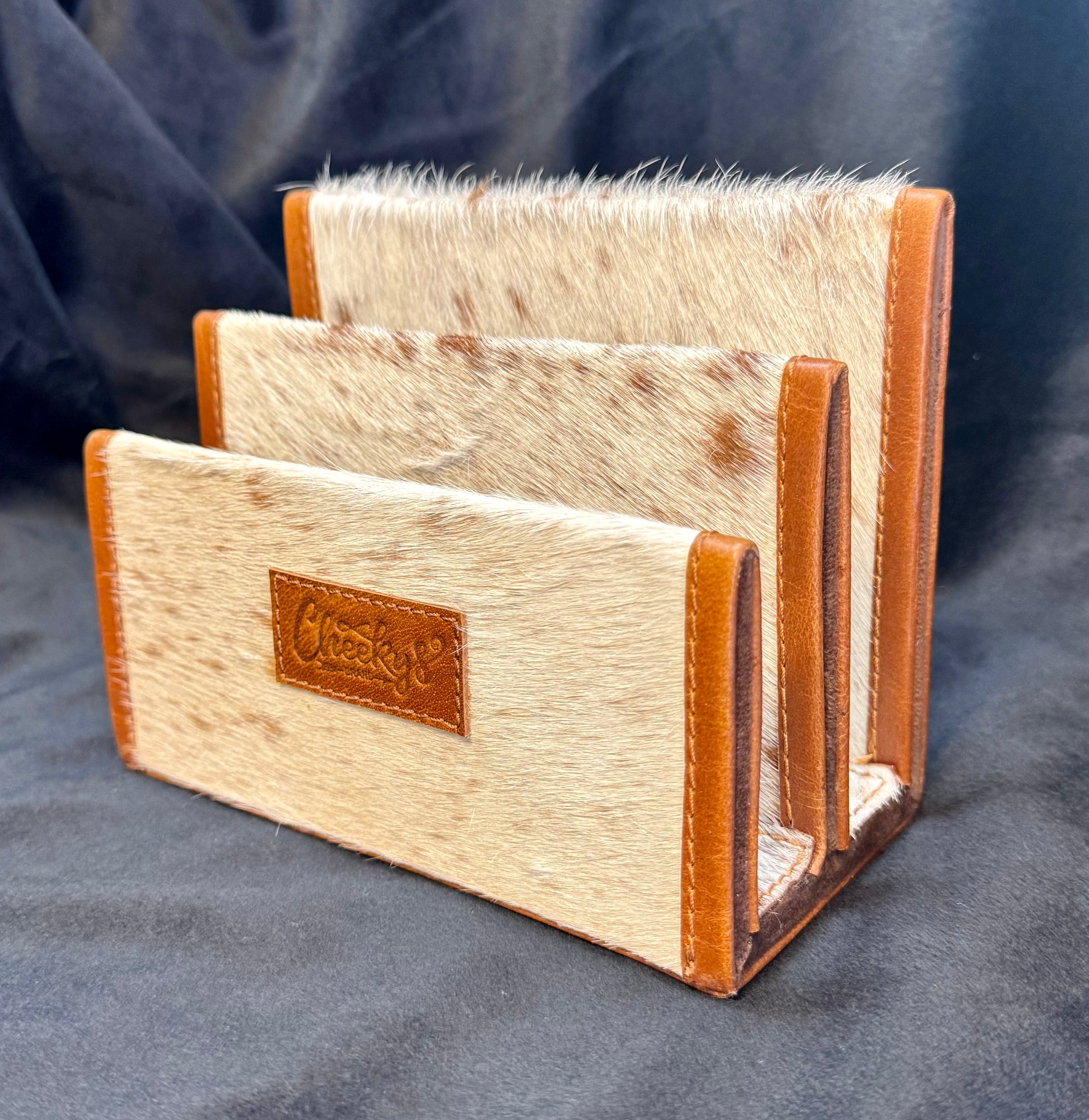 CHEEKYS HAIR ON HIDE LETTER HOLDER