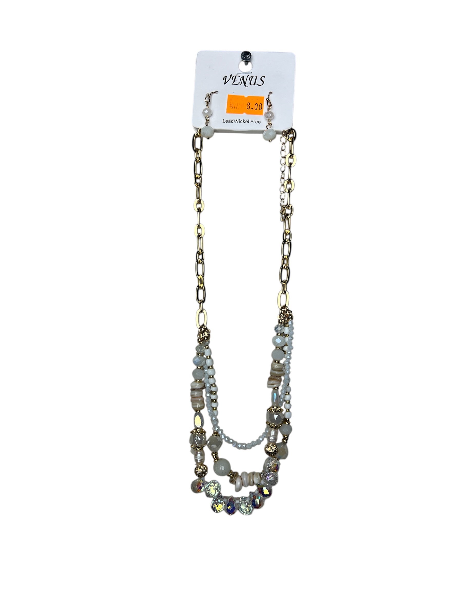 OCEAN GEM GOLD CHAIN NECKLACE