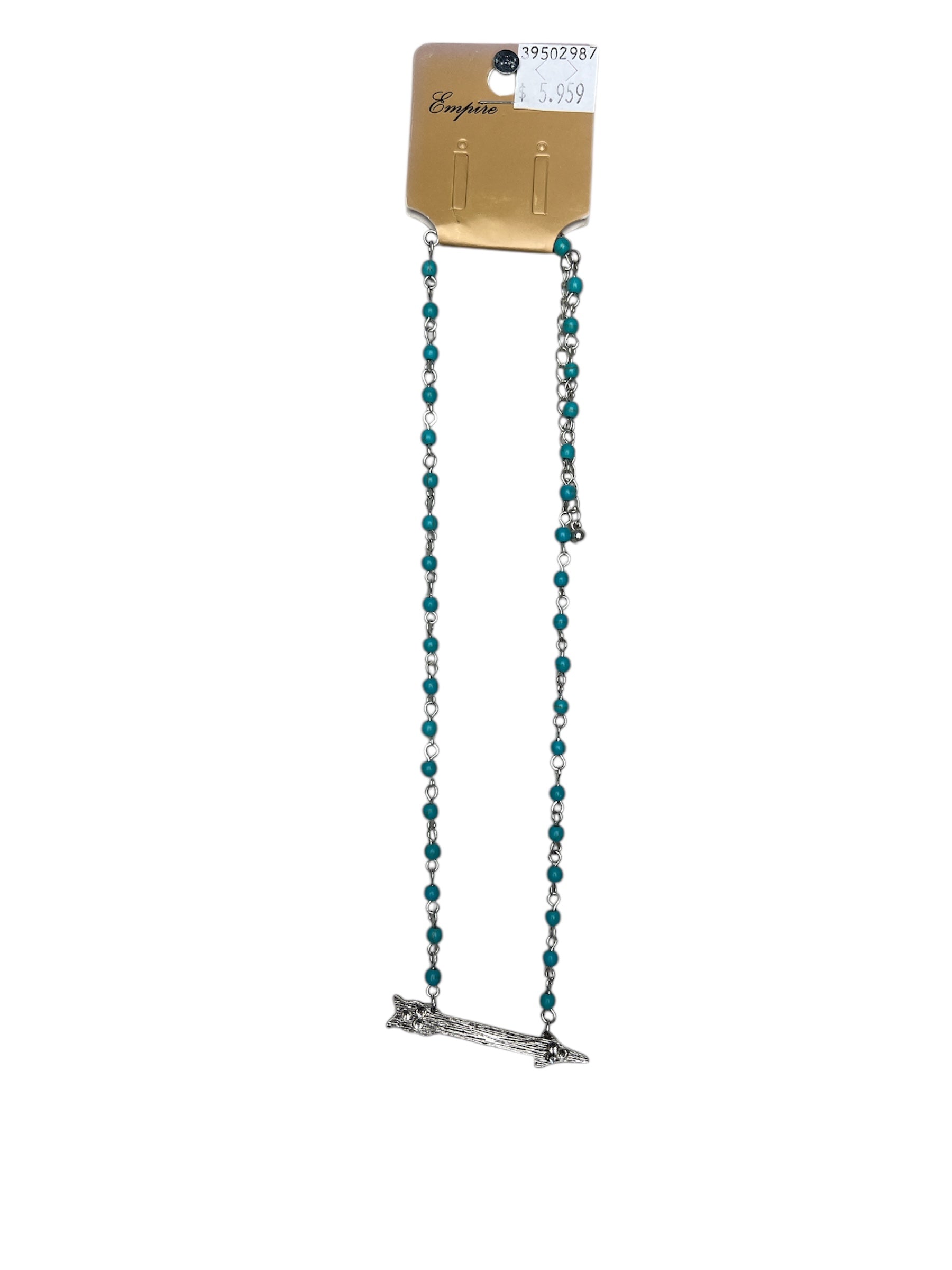 TURQUOISE ARROW BEAD NECKLACE