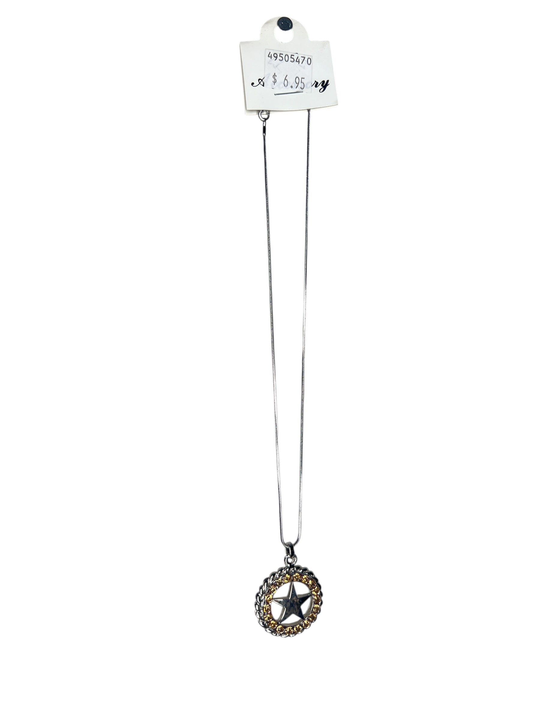 TEXAS STAR SILVER NECKLACE