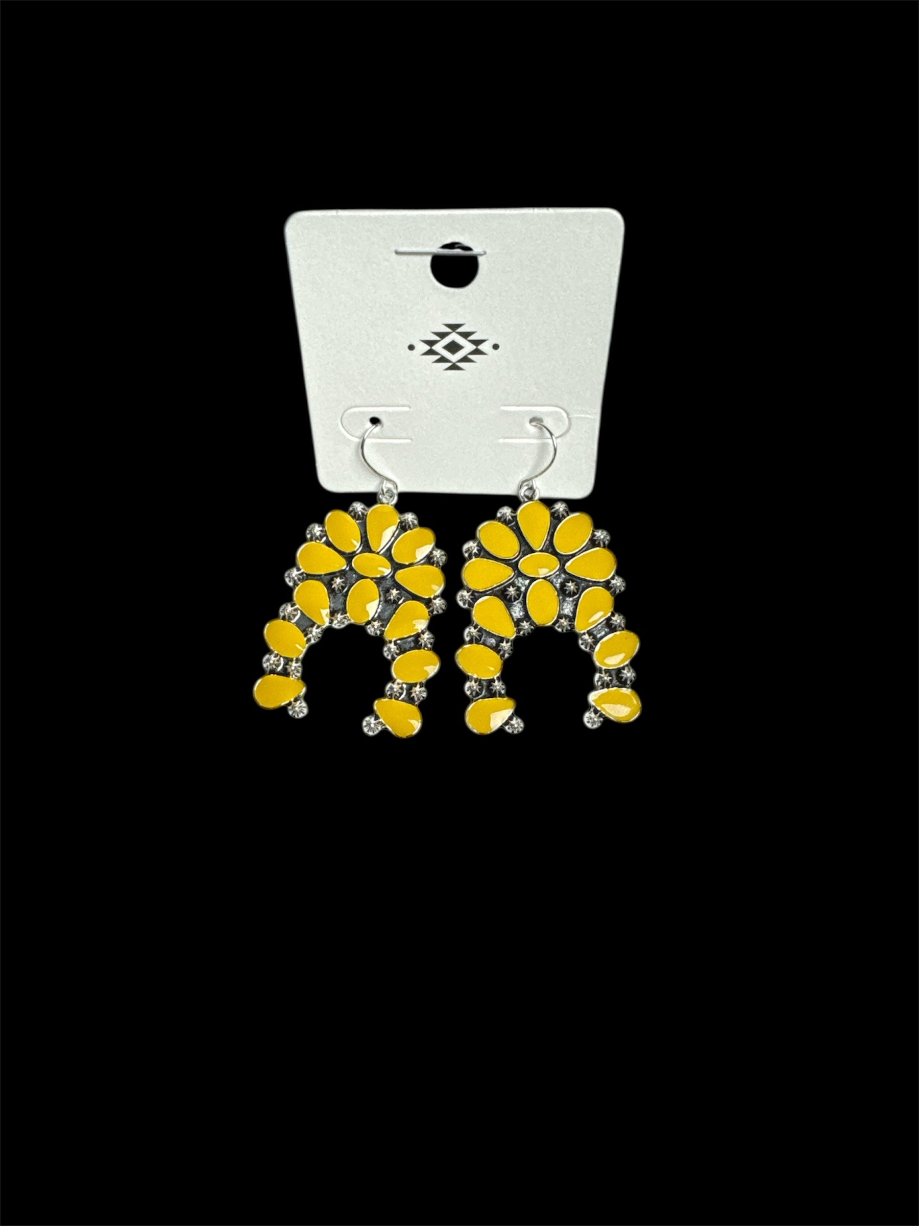 YELLOW BLOSSOM SILVER EARRINGS