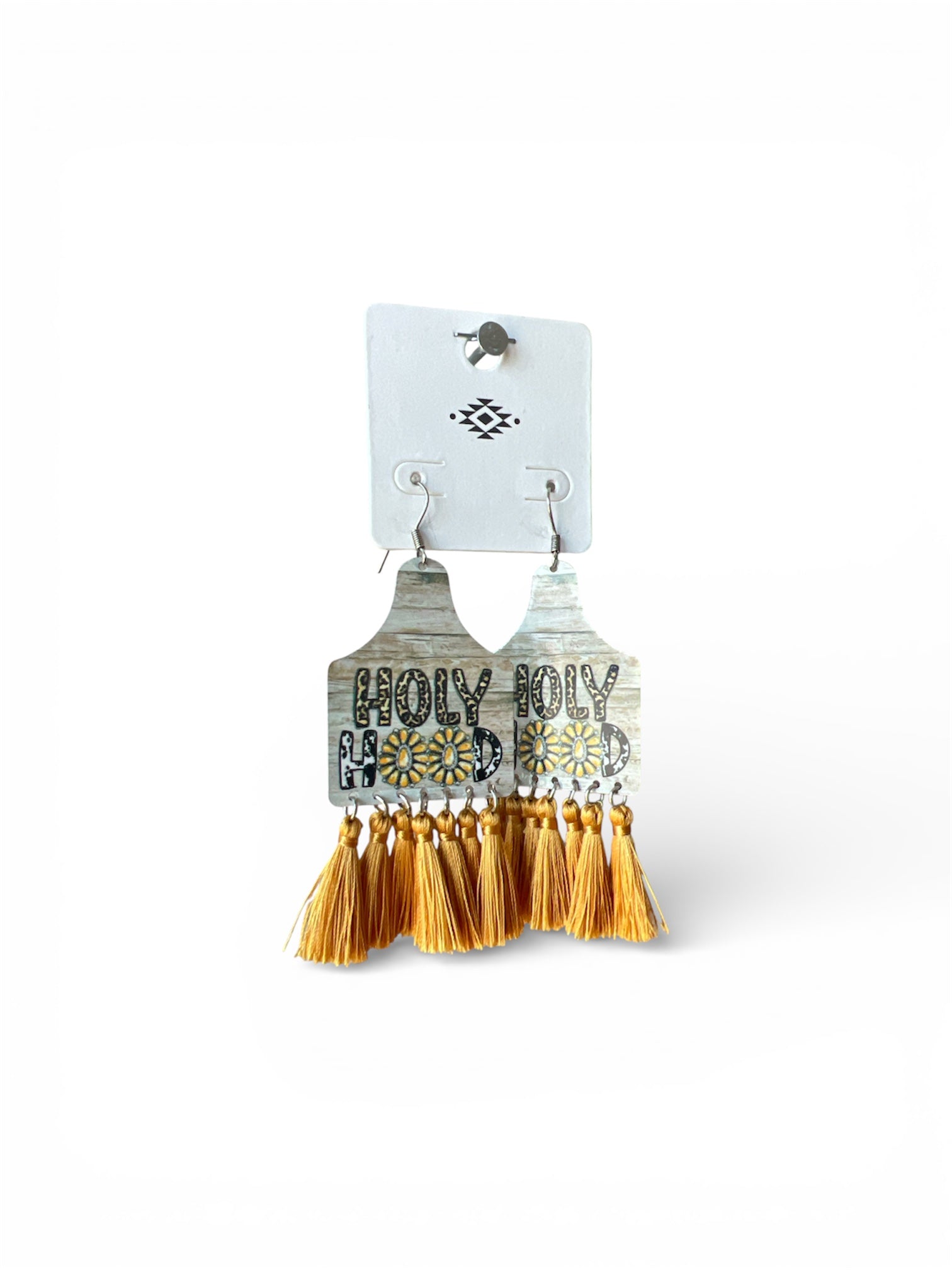 HOLY HOOD PLATE EARRINGS