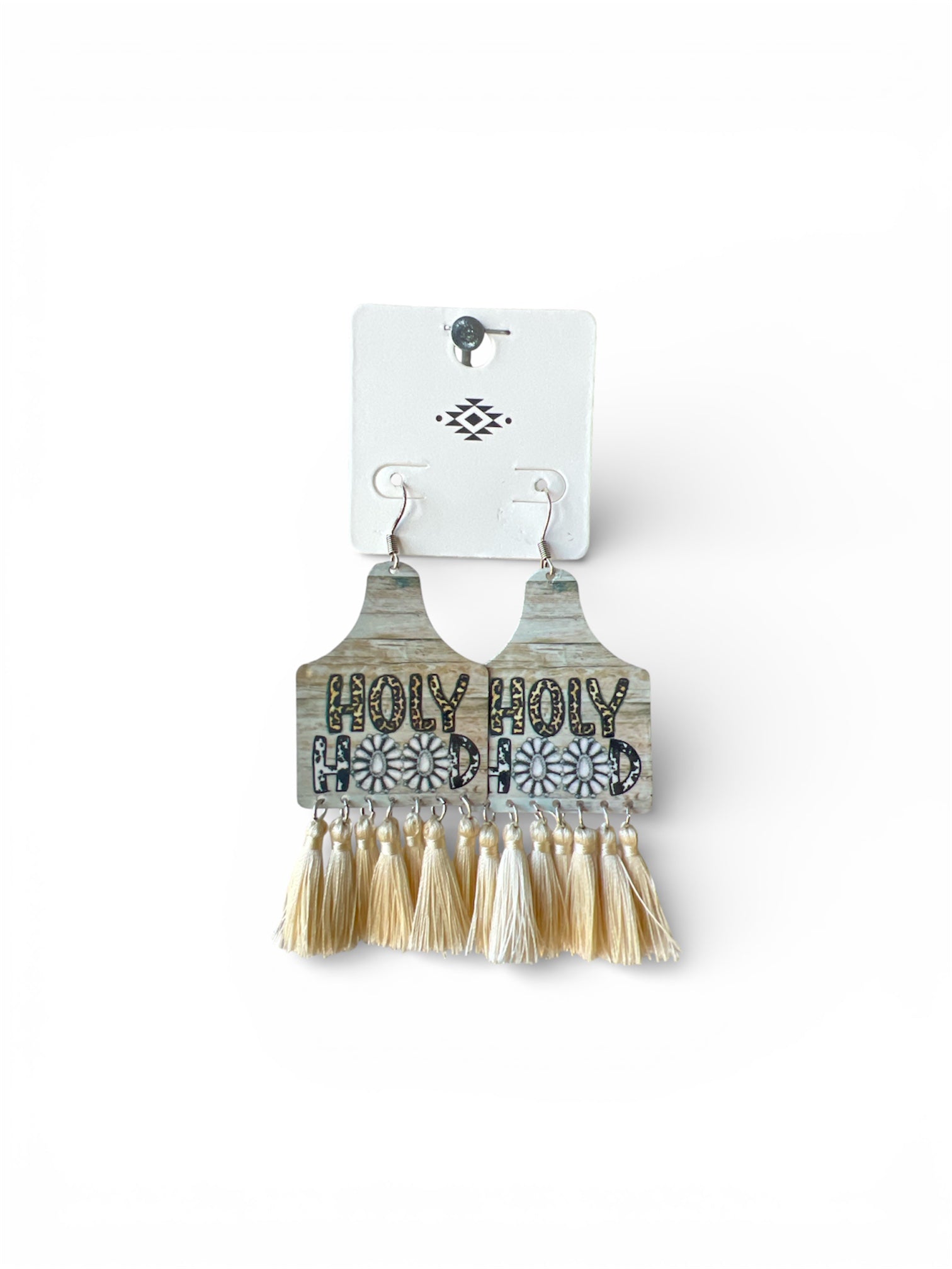HOLY HOOD PLATE EARRINGS