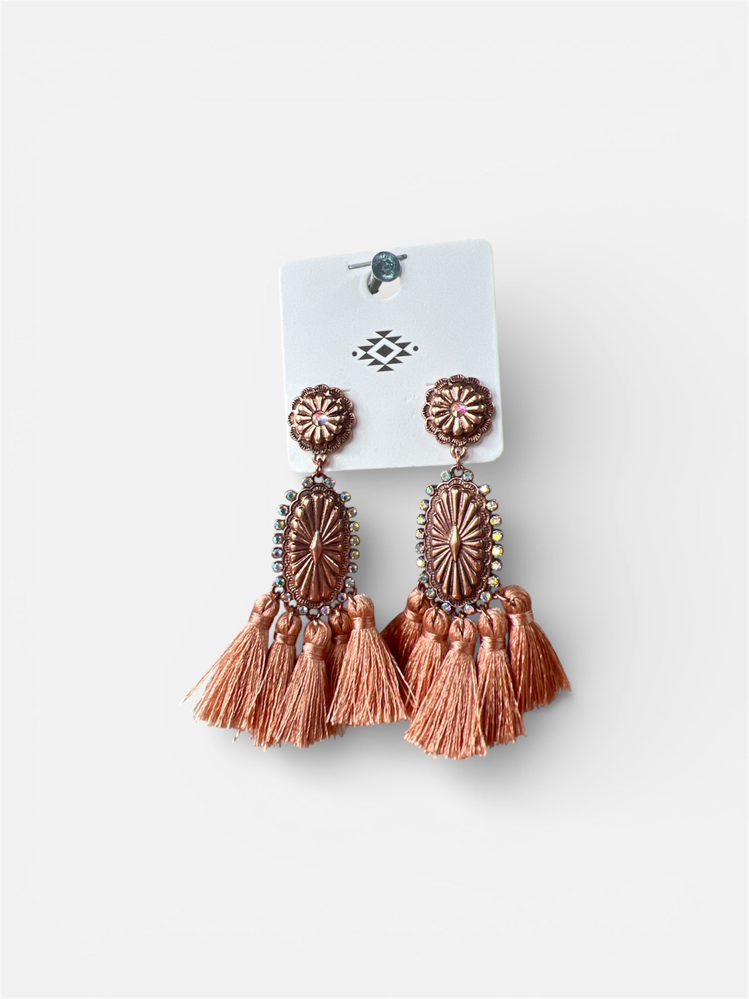 BRONZE DANGLE TASSEL EARRING